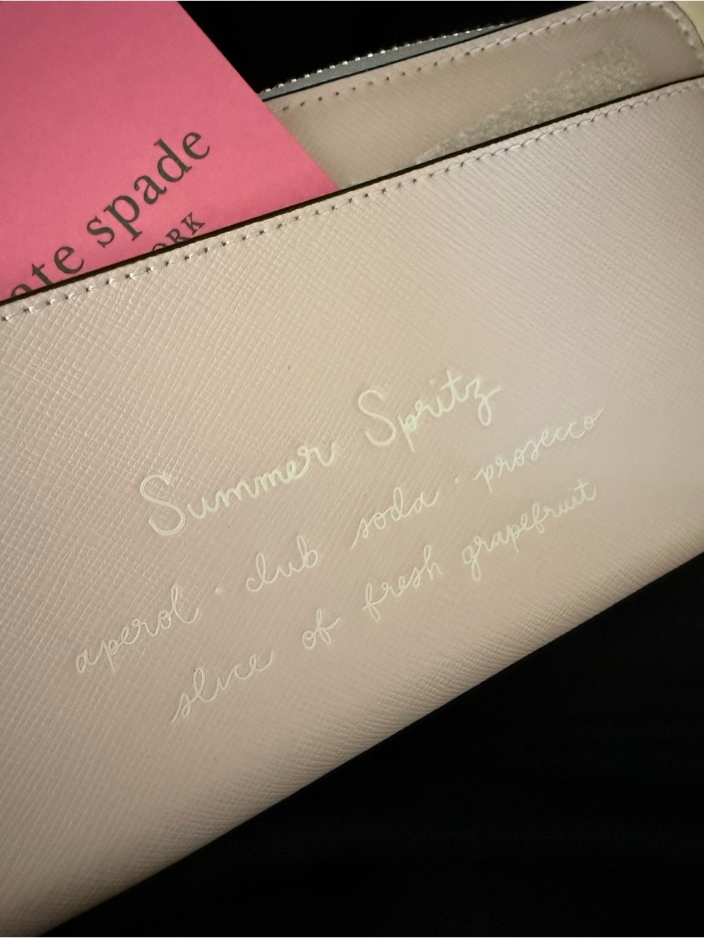 kate spade Pale Pink Zip-around Wallet w/ Citrus Appliqué - *NWT - Picture 12 of 12